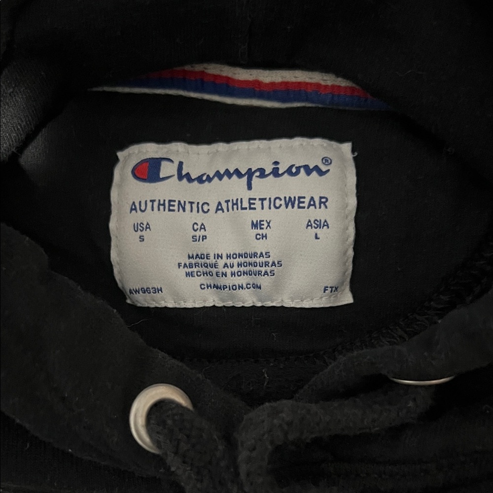 Champion Black Pullover Hoodie - Picture 2 of 2
